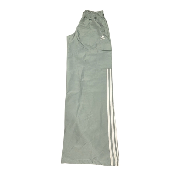 Adidas NWT Original 3 Stripe Green Track Cargo Pants Women's Small - Picture 4 of 9